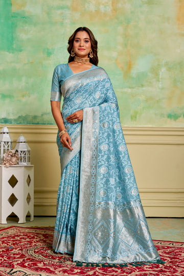 Woven Design Pure Linen Saree