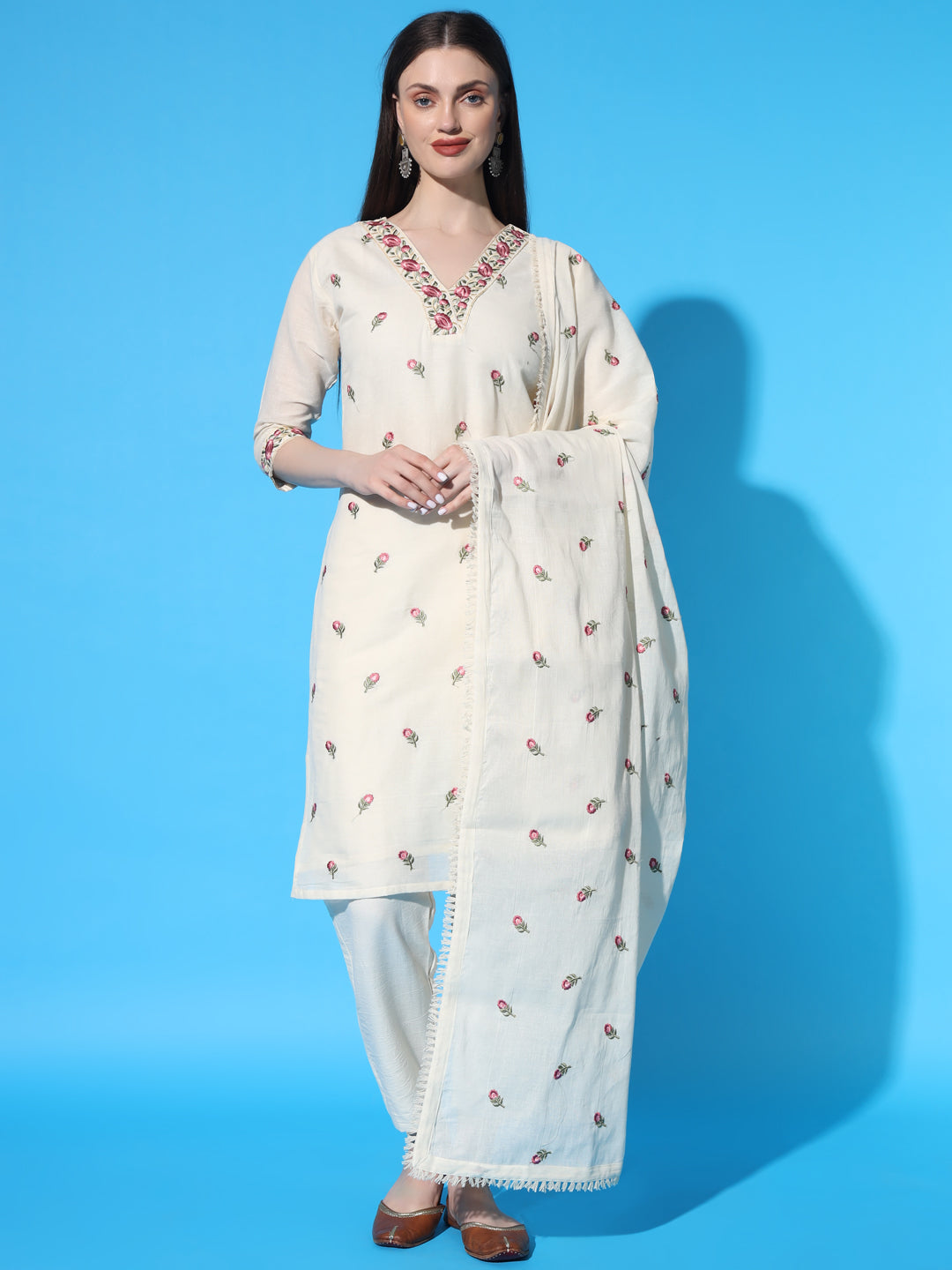 Women Printed Straight Kurta Suit Set