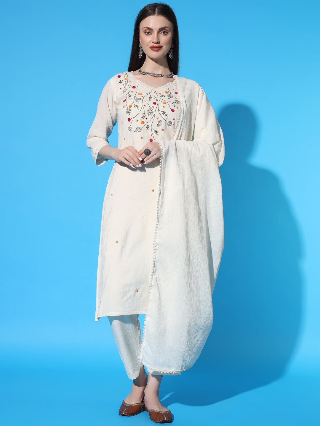 Women Printed Straight Kurta Suit Set