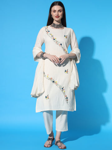 Women Printed Straight Kurta Suit Set