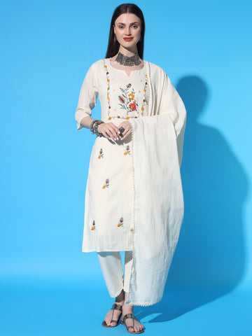 Women Printed Straight Kurta Suit Set