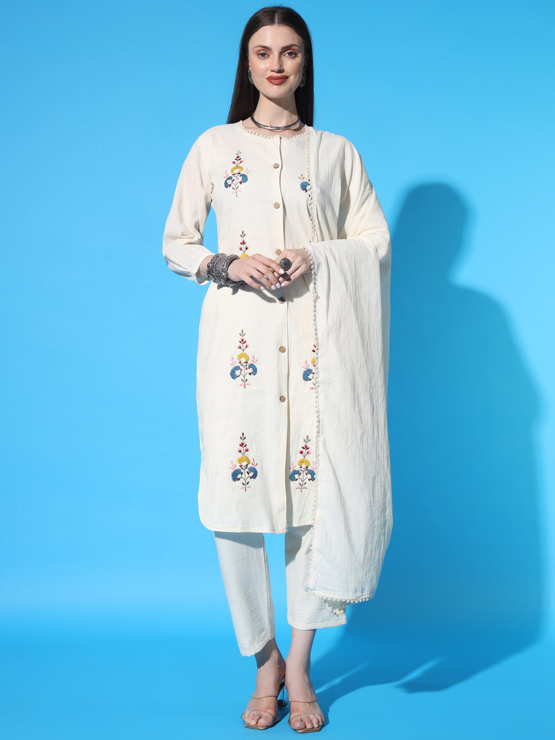 Women Printed Straight Kurta Suit Set