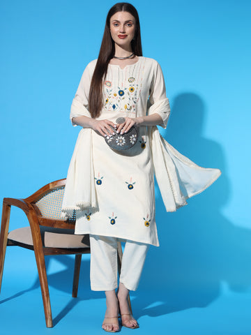 Women Printed Straight Kurta Suit Set