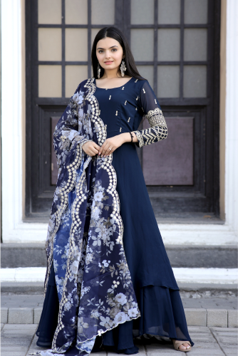 Premium Readymade Gown-Dupatta Collections