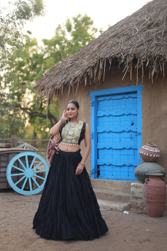 💕 Adorable Designer Readymade Reyon Lehenga choli Set 💃🏻