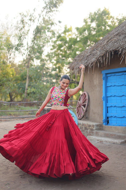 💕 Adorable Designer Readymade Reyon Lehenga choli Set 💃🏻