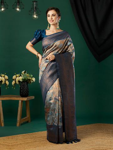 Woven Design Zari Pure Silk Banarasi Saree