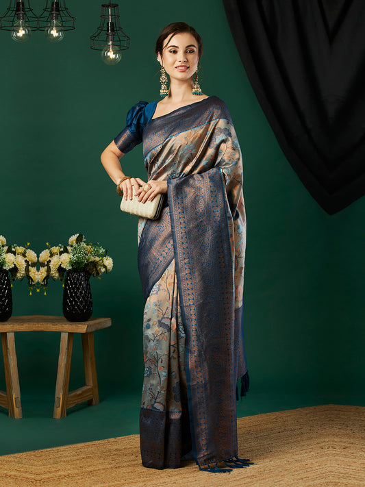 Woven Design Zari Pure Silk Banarasi Saree