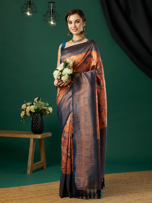 Woven Design Zari Pure Silk Banarasi Saree