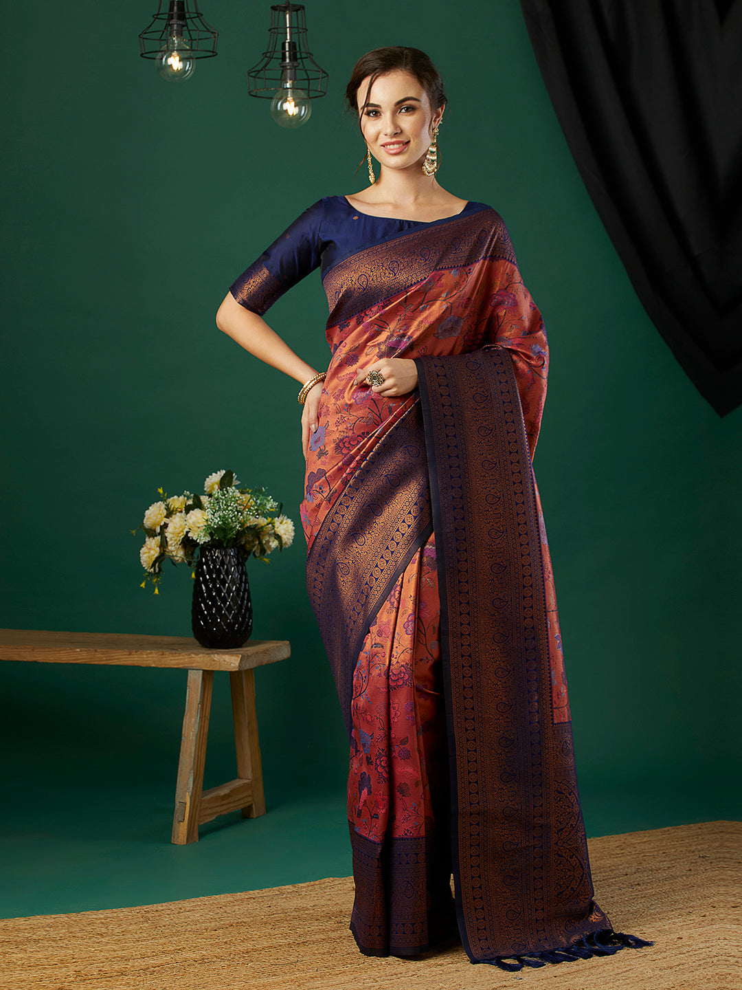 Woven Design Zari Pure Silk Banarasi Saree