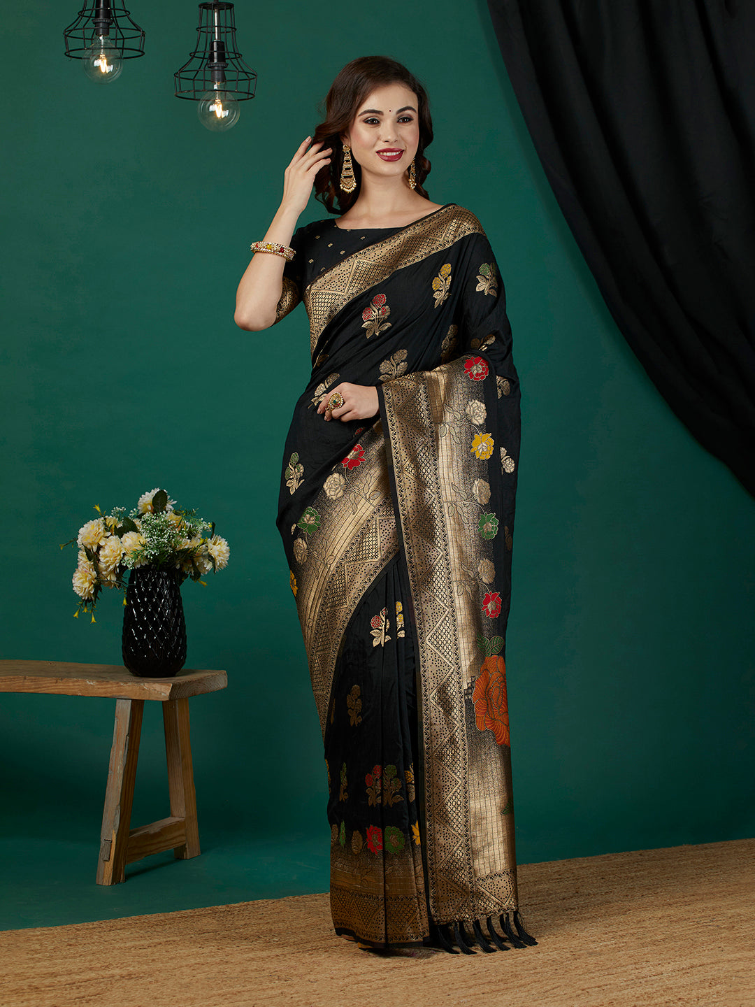 Pure Dola Banarasi Silk Saree