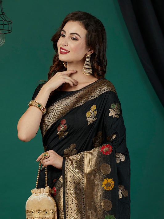 Pure Dola Banarasi Silk Saree