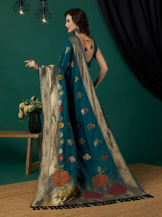 Pure Dola Banarasi Silk Saree