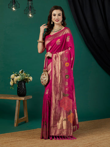 Pure Dola Banarasi Silk Saree