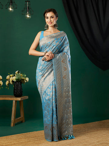 Woven Design Pure Linen Saree