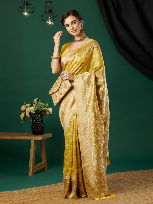 Woven Design Pure Linen Saree