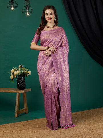 Woven Design Zari Pure Silk Kanjeevaram Saree