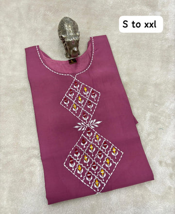 ✨ Elegant Roman Silk Kurti – Premium Quality, Available in M to XXL ✨