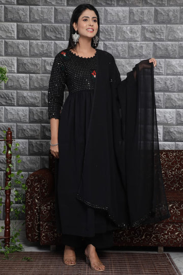 Launching Premium Heavy Organza Kurti with Dupatta Set